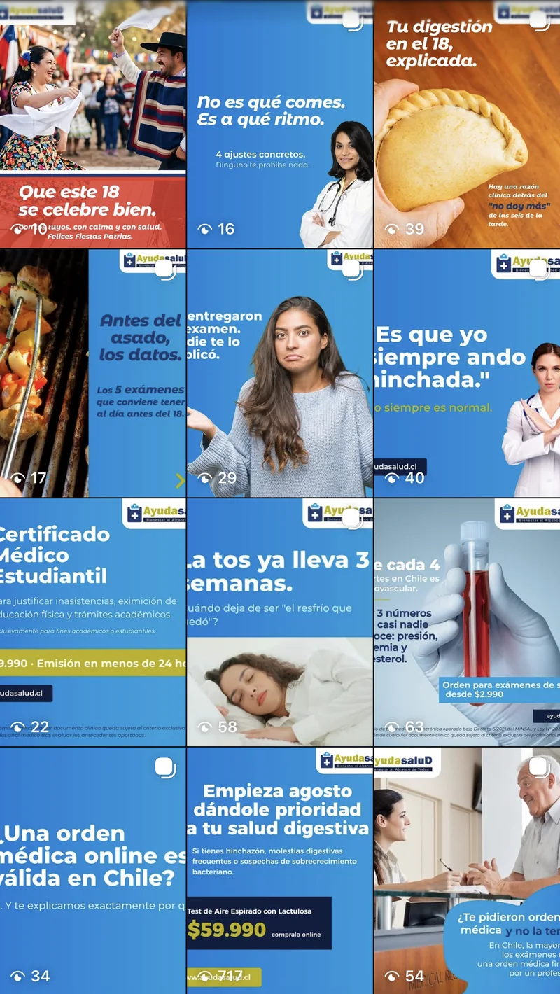 Feed de Instagram de AyudasaluD